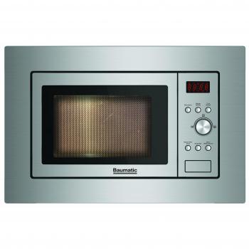 Microondas Empotrado Baumatic 800W 20L Acero Inoxidable Integrable