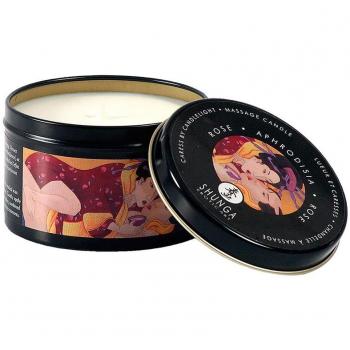 SHUNGA CANDLES - MINI CARESS BY CANDELIGHT VELA MASAJE ROSAS AFRODISIACAS 170 ML