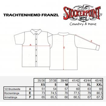 Camisa Tradicional 'Franzl' a Cuadros Roja y Blanca, Fit Moderno XL