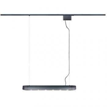 Lámpara Colgante URail Barre Cromada, Dimmable, GU10, Máx. 6x10W, Enlazable