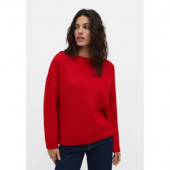 Stradivarius Red Knit Sweater Size M