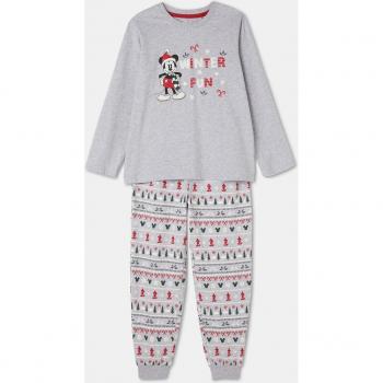 Pijama pantalón largo MICKEY cenefa ho ho ho de Cotton Juice