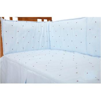 Edredón y protector de cuna 70 x 140, modelo Lucía Chococeleste, Babyline - Edredón para cuna (60 x 120 cm) Babyline Lucía Choco azul, EDREDÓN