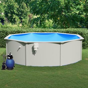 Piscina Inflable 460x120 cm con Bomba de Filtro de Arena