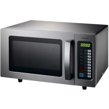 Microondas Profesional Inox 25L Infiniton MPW-25DAF, 1000W, 100 Programas, Panel Digital, Apertura Izquierda
