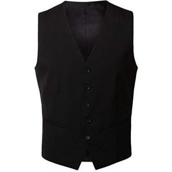 Selected Chaleco Elegante Hombre Negro