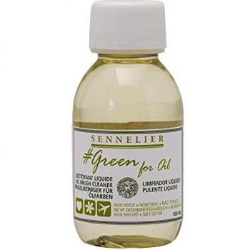 Sennelier Green for Oil Solvent-Free Brush Cleaner, 100ml