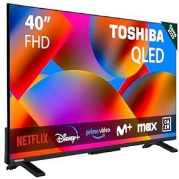 Televisión QLED Toshiba 40 4K Ultra HD Smart TV HDR10+ con Asistente de Voz Alexa y Bluetooth