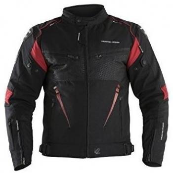V Quattro Design cazadora moto hombre sp-51, Negro/Rojo