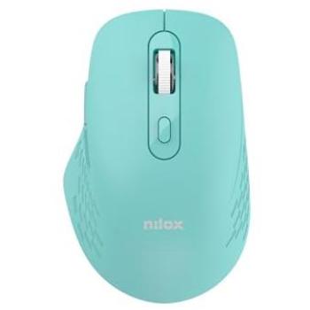 Ratón Inalámbrico Dual Nilox 1600 DPI Verde Bluetooth + USB Type-A, 6 Botones Silenciosos