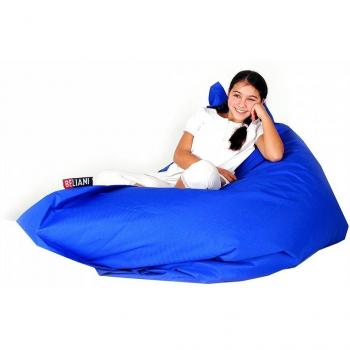 Puf cojín - Saco para sentarse - 140 x 180 cm - Azul