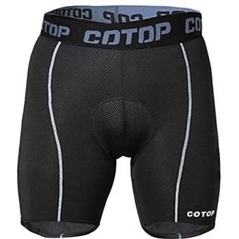 COTOP Pantalón Corto para Bicicleta Hombre Pantalón Corto para Hacer Ciclismo 3D Gel Ropa Interior de Bicicleta MTB Acolchado Pantalónes Cortos Antideslizantes y Transpirables