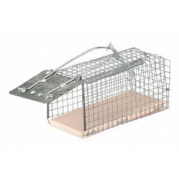 Trampa para ratones Kerbl Alive de PVC con resorte y alambre galvanizado