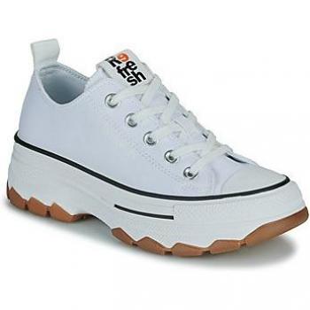 Zapatilla de mujer Refresh 171920 blanca con cordón y suela alta