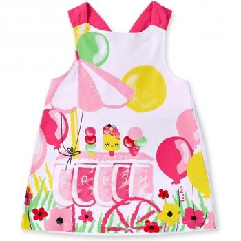Tuc Tuc - Vestido de bebé niña de punto con tirantes a contraste Creamy Ice