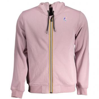 Purple Hooded Fleece Sweatshirt with Zipper - Size M