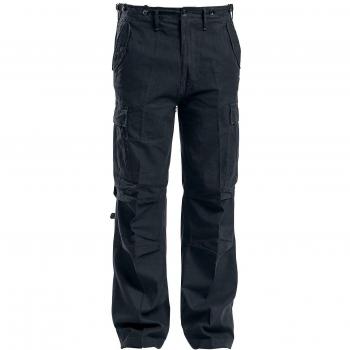 Brandit M65 Vintage Cargo Trousers - Black - 7XL