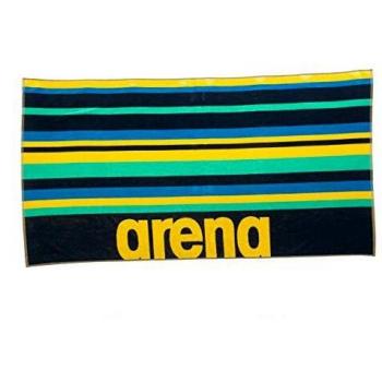 ARENA Beach Towel Toalla de Playa Multistripes, Adultos Unisex, Navy/Multi, Tu