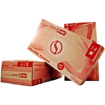 Cuidado Semper u. - Guantes de vinilo siquiera Empolvado......, no estéril Gr, 8-9 L