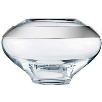 Georg jensen duo florero vidrio soplado plateado 205 cm
