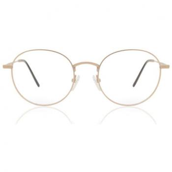 Montura Completa Redonda Metálica Dorada para Hombre - Gafas Recetadas Anti-Azules - SmartBuy Collection