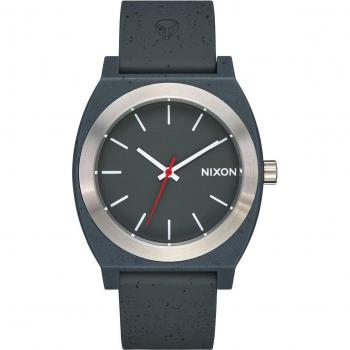 Nixon Time Teller Opp Analog Quartz Watch with Silicone Strap - Asphalt Speckle