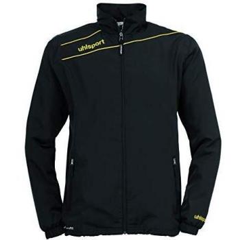 uhlsport Stream 3.0 Presentation Jacket para Hombre, Chaqueta Deportiva, Chándal, Ocio, Azul Negro/Amarillo Maiz, XL