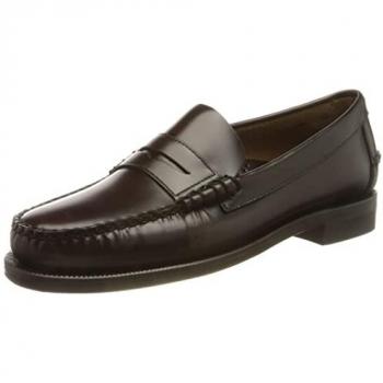 Mocasín Sebago Classic Dan de Piel Marrón Burdeos para Hombre Talla 40