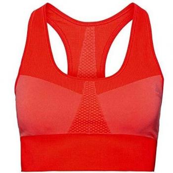 Odlo Brassiere Seamless Medium Sujetador Deportivo Mujer, Hot Coral, L