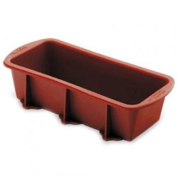 Lacor - 66742 - Molde Cake 28x10x7 Silicona - Rojo