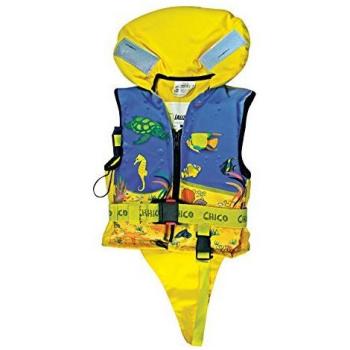 Lalizas Chico Chaleco Salvavidas, Unisex niños, Amarillo/Azul, 15-30 kg