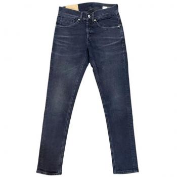 Dondup Blue Cotton Jeans - W31 Regular Fit Dark Blue Stretch Denim with Five Pockets