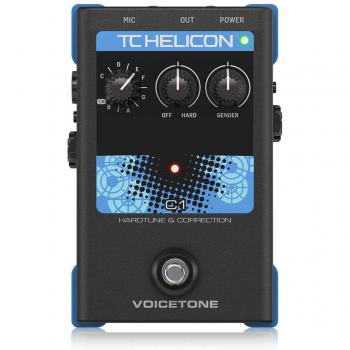 TC Helicon VOICETONE C1 - Procesador de voz con efectos vocales y control de tono