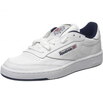 Reebok Classic Club C 85 Men's Shoes (Trainers) in White Navy, Size: 6 UK