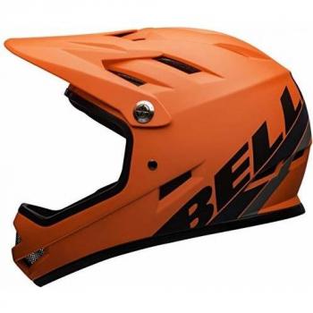 BELL Sanction Casco para Bicicleta de montaña, Naranja Mate y Negro, S | 52-54cm