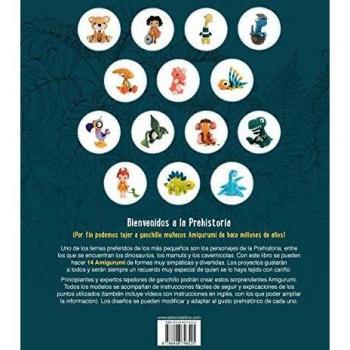 Amigurumi De La Prehistoria: 14 proyectos de dinosaurios, mamuts, cavernícolas y otros muñecos de ganchillo