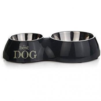 Beeztees Kit gamelles en melamina para Perro, diseño de Best Dog