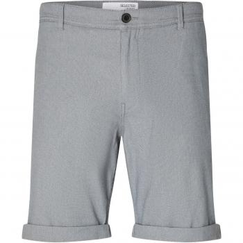 Selected Homme Slim Fit Luton Shorts - Solid Design, Men's Size M, Light Blue