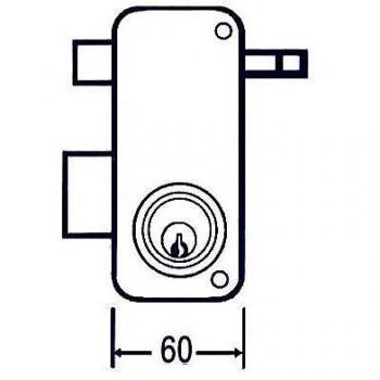 Mondragon - Cerradura Sobreponer 2556 Ap 60 Dr