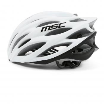 MSC Bikes MSC Inmold - Casco, Color Blanco/Negro, Talla M/L