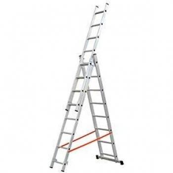 Escalera Aluminio Profesional 3X9 Peld