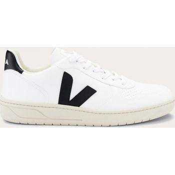 Veja Women's V-10 CWL Sneakers - White/Black, Size UK 7, Vegan, Female