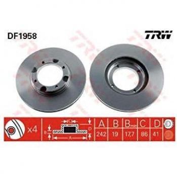 TRW Automotive AfterMarket DF1958 Brake Disc