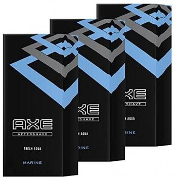 3 x Axe Aftershave Marine Fresh Aqua 100ml cada uno