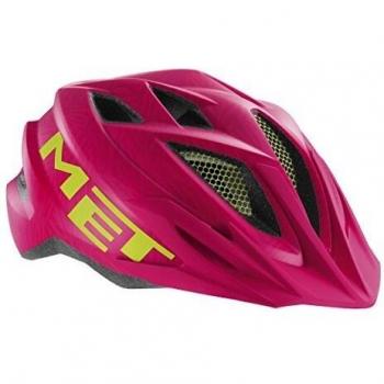 MET Fahrradhelm Crackerjack Casco, Unisex Adulto, Rosa/Verde, Uni