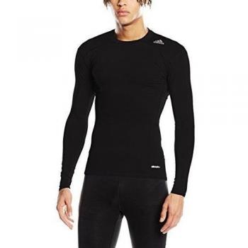 adidas TF Base LS Camiseta Interior, Hombre, Negro, L