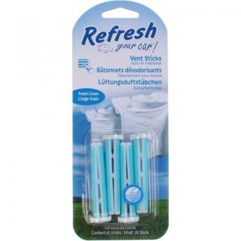 Ambientador para Coche California Scents Vent Sticks Fresh Linen (2 uds)
