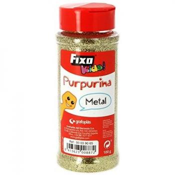 Fixo Kids - 39065 - Bote de purpurina color oro metalizado. 100 gramos.