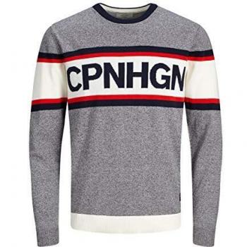 JACK & JONES - Jersey Hombre Color: Gris Talla: XL