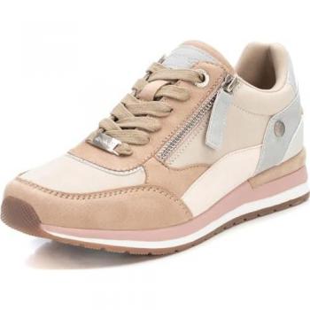 Zapatilla Deportiva de Mujer Refresh 171503 con Cordones y Cremallera Lateral, Color Marrón, Talla 35